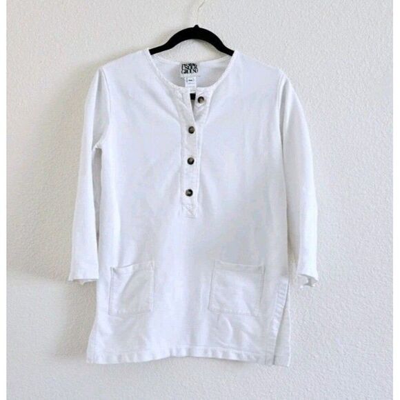Prairie Underground Shirt Womens XS Tunic Button Pocket Boho Organic Cotton - Picture 1 of 8